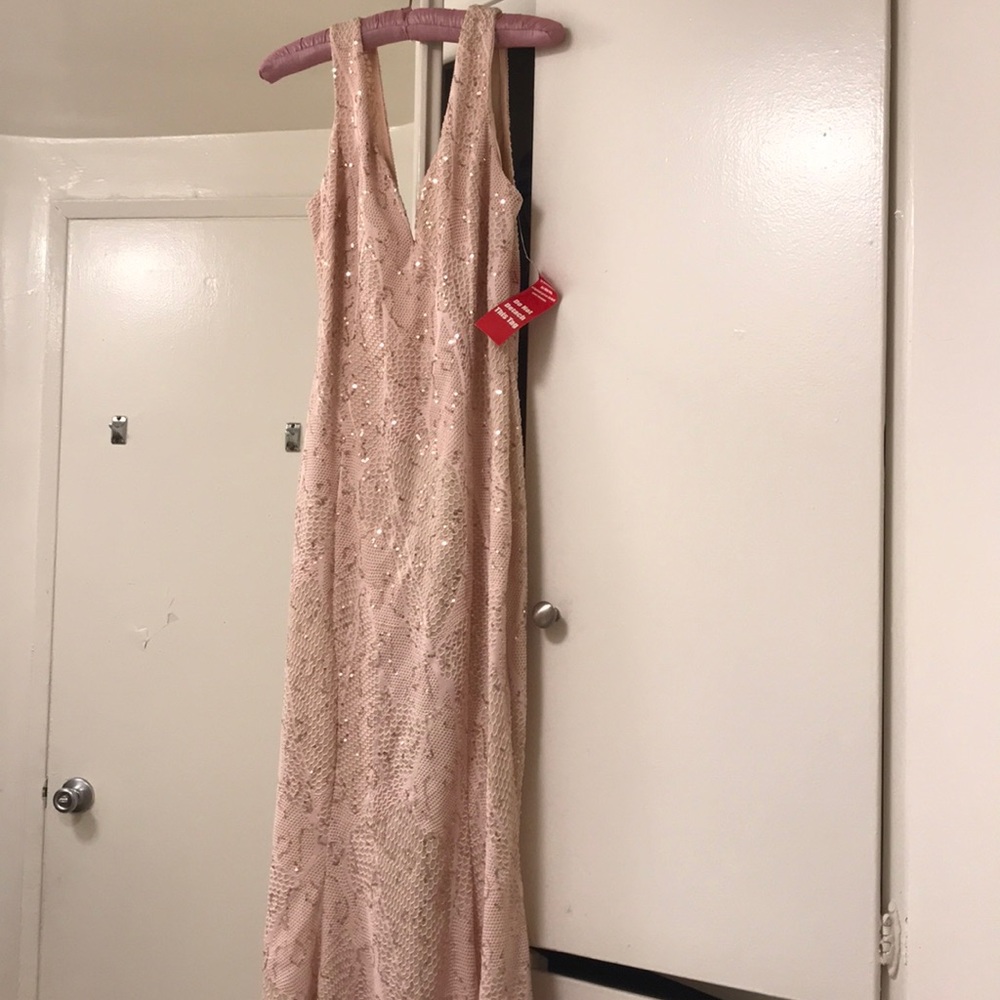 Long bailey blue dress